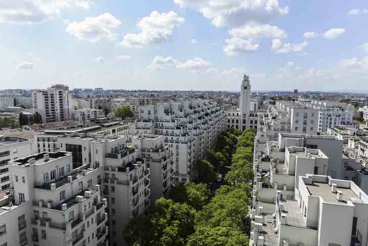 Vue panoramique Gratte-Ciel à Villeurbanne